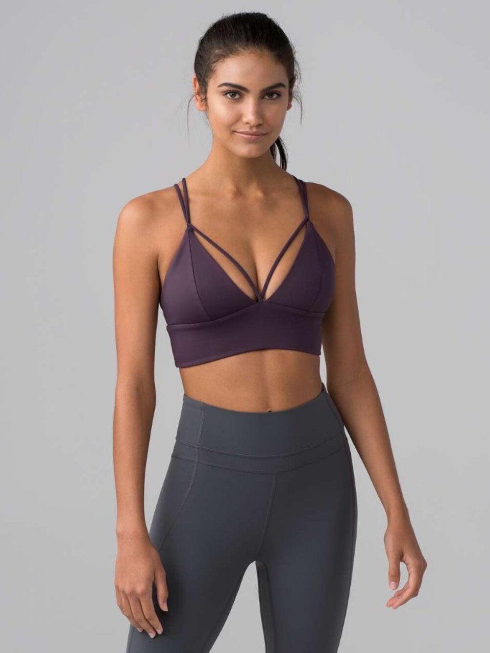 Lululemon Pushing Limits Bra Sz 8 Blackcurrent NEW! - Picture 3 of 8